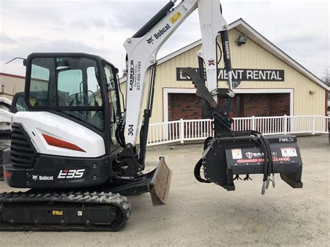 mini excavator with attachments